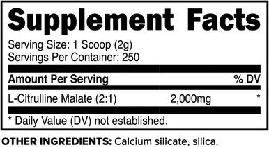 Primaforce L-Citrulline Malate Powder Unflavored Pre Workout Supplement 500 grams - Energy Support Aids Recovery Enhances Strength Performance Vegan Non-GMO