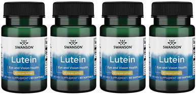 Swanson Lutein 10 Milligrams 60 Sgels (4 Pack)