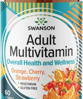 Swanson Mixed Fruit Multivitamin Adult Gummies - Daily Wellness Support for Adults - Formula for Overall Health & Wellness - 60 Gummies
