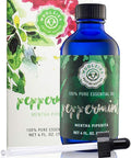 Woolzies Peppermint Essential Oil Organic: Peppermint Oil 100 Pure | Best Therapeutic Grade, Aromatherapy Essential Oils | Mint Oil For Diffuser, Humidifier, Topical Use | Great Mice Repellent (4 oz)
