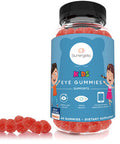 Sunergetic Premium Eye Support Gummies for Kids - Lutein with Zeaxanthin Supports Overall Eye Health Vision & Macular Health - Lutein & Zeaxanthin Gummies with Lutemax 2020-60 Gummies