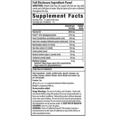 Irwin Naturals Prebiotics Healthy Tract Prebiotic Supplement For Intestinal Health 60 Liquid Soft-Gels Bundle With A Pill Case