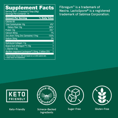 Bulletproof Unflavored Gut Health Collagen Protein, 14 Ounces, 10G Grass-Fed Collagen Peptides For Gut, Skin, Bone And Joint Support