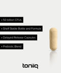 Toniiq 50 Billion CFU Lactobacillus Reuteri Probiotic 50mg per Serving L Reuteri Probiotics Highest CFU Count Lactobacillus Reuteri Probiotic 60 Vegetarian Capsules 60 Servings