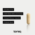 Toniiq 50 Billion CFU Lactobacillus Reuteri Probiotic 50mg per Serving L Reuteri Probiotics Highest CFU Count Lactobacillus Reuteri Probiotic 60 Vegetarian Capsules 60 Servings