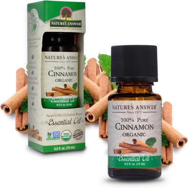 Nature'S Answer Natures Answer Essential Oil - Organic - Cinnamon - .5 oz (Pack of 2)