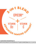 Nature Made Wellblends Immune & Respiratory Epicor Postbiotic Vitamin C Vitamin D3 Advanced Immune Support Supplement 50 Vegetarian Capsules