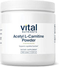 Vital Nutrients Acetyl L-Carnitine Powder | Brain Memory and Cognitive Support Supplement | Vegan | Gluten Dairy Soy | Non-GMO | 100 Grams