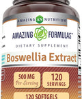 Amazing Nutrition Formulas Boswellia Extract Supplement | 500 Mg Per Serving | 120 Softgels | Non-GMO | Gluten- | Made in USA