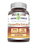 Amazing Formulas Boswellia Extract Supplement | 500 Mg Per Serving | 120 Softgels | Non-Gmo | Gluten-Free | Made In Usa