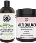 Left Coast Performance 32oz MCT Oil and 1lb Multi Collagen
