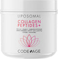Codeage Liposomal Collagen Peptides Powder + Vitamin C & Quercetin Phytosome Phospholipid Complex Grass-Fed Pasture-Raised Hydrolyzed Collagen Type I & III Supplement All-in-One Non-GMO 14.97 oz