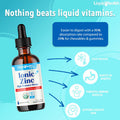 Liquidhealth Ionic Zinc High Potency Drops Pure Zinc Trace Mineral Liquid Vitamin Supplement for Adults & Kids Over 4 - Immune Boosting Digestive Support Skin & Wound Health - Vegan Non-GMO (2 oz)