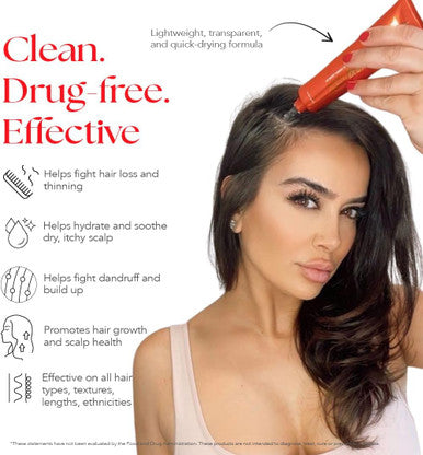 Hairtamin Advanced Hair & Scalp Serum Pack All-Natural Vegan Biotin Capsules & Serum Sample For Hair, Skin & Nail Growth
