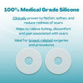 Newgel+ Advanced Silicone Professional Scar Treatment Sheeting 1 Mm Thick For Areola, Post Surgery Cosmetic Procedure, 1 Pair (2 Count) Per Box - Clear