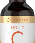 Carlyle Vitamin C Liquid | 4 fl. oz | Orange Flavor | Vegan Non-GMO Gluten Supplement