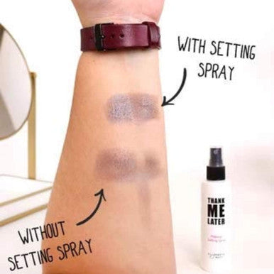 Elizabeth Mott - Thank Me Later Face Makeup Setting Spray And Queen Of The Fill Clear Sculpting Brow Gel (2-Pack Bundle)