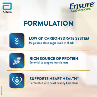 Ensure Diabetes Care- Nutrition To Help Control Blood Sugar Levels- 400 Gm Box (Vanilla Flavour) Yellow