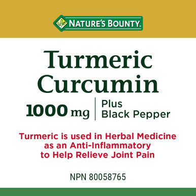 Natures Bounty Turmeric Curcumin 1000Mg Plus Black Pepper 90 Capsules