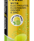 Mason Natural Immunity and Hydration Power with Electrolytes, Elderberry, Ginger and Zinc - Immune System Booster, Nutritious Hydration, 10 Effervescent Tablets