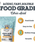 Fermentaholics Citric Acid Powder | Ou her | Pure Food Grade Flavor Enhancer & Natural Preservative | Cheesemaking