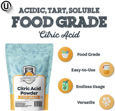 Fermentaholics Citric Acid Powder | Ou her | Pure Food Grade Flavor Enhancer & Natural Preservative | Cheesemaking