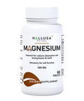 Hallusa Natural - Magnesium For Leg Cramps, Magnesium As Oxide 500 Mg, 60 Capsules, 60-Day Supply, Muscle Relaxation, High Absorption.