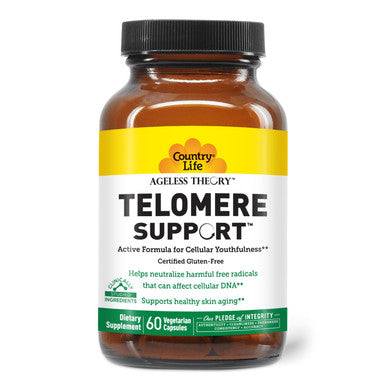 Country Life Ageless Theory Telomere Support - Certified Gluten Free - Certified Vegan By Ava Certified Igen