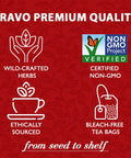 Bravo Tea Absolute White Mulberry Leaf Herbal Tea Caffeine Free, 20 Tea Bags