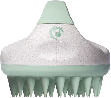 Hair Shampoo Brush With Rosemary Essential Oil - In Shower Scalp Scrubber Exfoliator Made With Recycled Wheat Straw And Soft Silicone Plus 100% Pure Rosemary Oil For Hair And Scalp Care