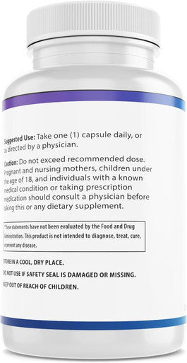 Zinc High Potency, No Gmo, Vitamins For Good Skin, Immune Support Supplement & Antioxidant, Vegan, 50Mg Per Servings, 60 Capsules, Unflavoured