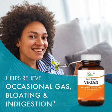 Real-ZymesÃƒâ€šÃ¢â€žÂ¢ Vegan Digestive Enzymes Supplement with Probiotics for Better Digestion - Natural Support for Relief of Bloating, Gas, Belching, Diarrhea, Constipation, IBS, etc. - 90 Caps