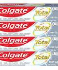 Colgate Total Toothpaste With Stannous Fluoride And Zinc Multi Benefit Toothpaste With Sensitivity Relief And Cavity Protection Deep Clean 4.8 Ounce (4 Pack)