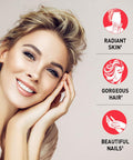 Garden of Life Grass Fed Collagen Beauty - Cranberry Pomegranate 20 Servings Collagen Powder For Women Men Hair Skin Nails Collagen Peptides Powder Collagen Protein Hydrolyzed Collagen Supplement