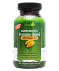 Immuno-Shield with Mega-D3 60 Softgels Irwin Naturals, Immunity & Emmotional Wellness, Plus Magnesium, Vitamin K-2, Bamboo Extract and Omega Oil