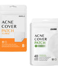 Avarelle Pimple Patches Hydrocolloid Acne Patches, Acne Spot Treatment for Blemishes and Zit with Tea Tree Oil, Calendula Oil and Cica Oil for Face, Vegan, Cruelty Free (8CT XL + Frontline Support)