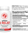 Silver Fern Gi Relief - Natural Herbal Supplement - All Natural With Artichoke Leaf Extract, Ginger Root Extract, And Gutguard Licorice Flavonoids (2 Bottles - 120 Capsules - 60 Day Supply)
