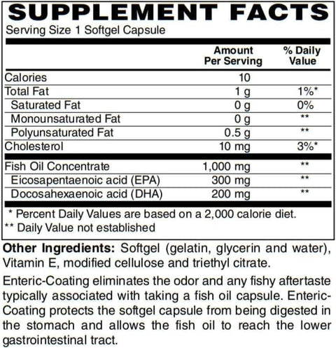 Bariatricpal Super Omega3 Softgels (60 Count) No Aftertaste