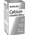 Health Aid Calcium Complete 800Mg 120 Tablets