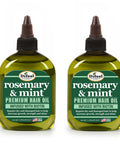 Difeel Rosemary and Mint Premium Hair Oil with Biotin 7.1 oz. (PACK OF 2) - Made with Natural Mint & Rosemary Oil for Hair Growth