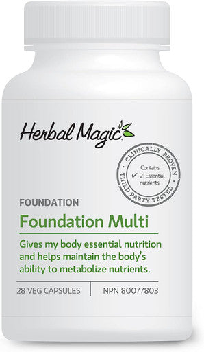 Herbal Magic Multivitamin with Iodine + Chromium Vegetable Capsules