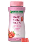 Nature's Bounty Optimal Solutions Hair Skin And Nails 2500 mcg 140 Gummies