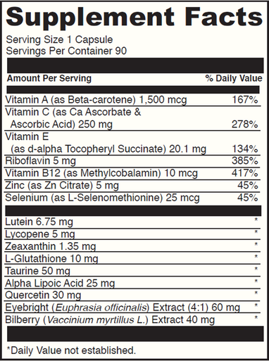 DaVinci Healthy Eyes 90 vegetarian capsules