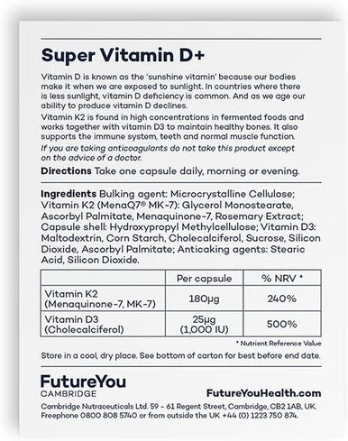 Futureyou Cambridge Super Vitamin D+ 28'S