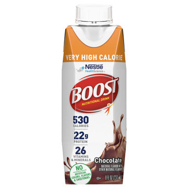 Ensure Complete Nutrition Shake 30G Of Protein Chocolate 10 Fl Oz 24 Count & Boost Very High Calorie Nutritional Drink Chocolate 8 Fl Oz (Pack Of 24)