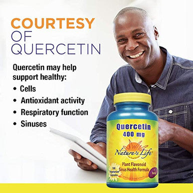 Nature's Life Quercetin 400 mg 100 Vegetarian Capsules