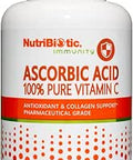 NutriBiotic Ascorbic Acid Vitamin C Powder Pharmaceutical Grade LAscorbic Acid 2000 Mg Per Serving Essential Immune and Antioxidant Collagen Support Supplement Vegan Gluten and GMO 8 Oz
