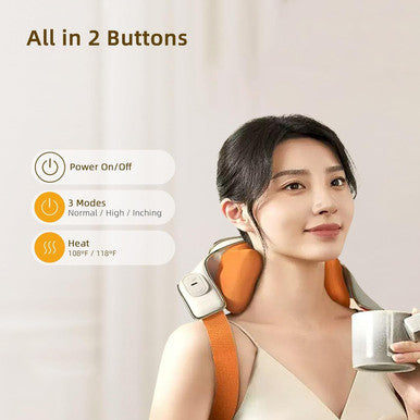 Mini Shiatsu Neck Massager With Heat, Cordless Electric Neck Shoulder Back Massager Kneading Massage Pillow For Pain Relief Deep Tissue, Gifts For Men Women Mom Dad