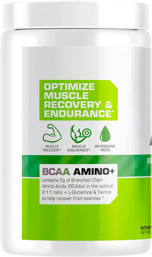 USN Supplements BCAA Amino + Supplement, Green Apple, 11.60 Oz