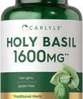 Carlyle Holy Basil 1600 Mg | 200 Capsules | Tulsi Holy Basil Leaf Extract | Herbal Supplement | Non-Gmo, Gluten Free
